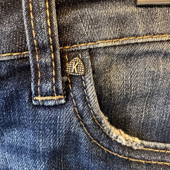 KUT from the KLOTH SHORTS Jeans Womens 0 Gidget Fray Denim 4” Inseam - Picture 7 of 16